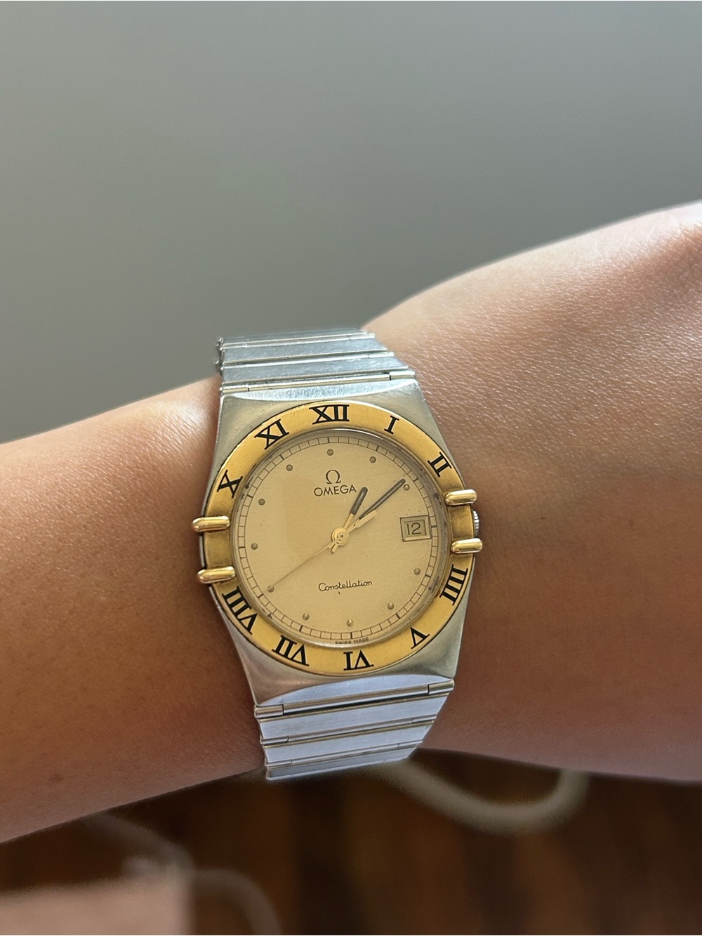 Omega Constellation Two-Tone Gold & Silver Watch